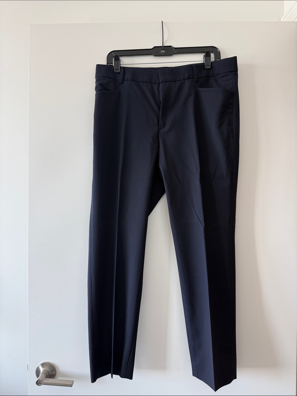 Banana Republic Straight-Leg Dress Pants in Navy
